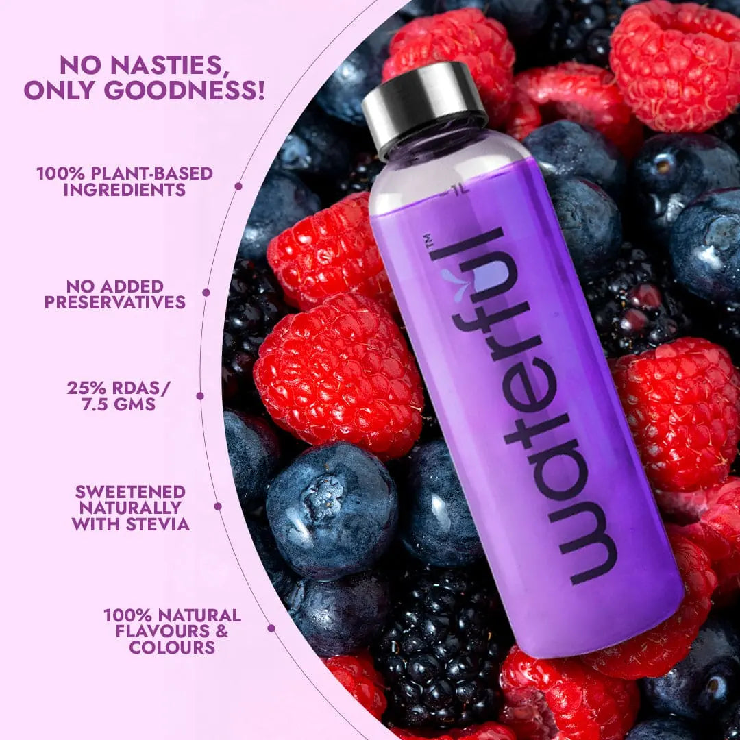 Mixed Berries | Fruit Flavoured Water Premix | Energy Drink | Waterful  | best energy drink | fruit drink powder Mixed Berries | Fruit Flavoured Water Premix | Energy Drink | Waterful  | best energy drink | fruit drink powder