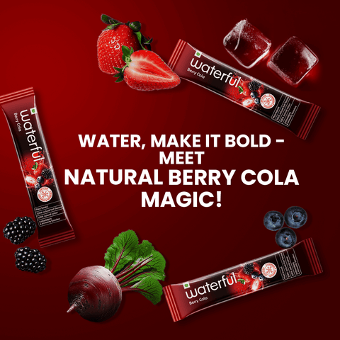 Berry Cola (30 gms X 5 sachets) 10+ Vitamins & Minerals, Low Cal Hydration Powder Mix Berry Cola (30 gms X 5 sachets) 10+ Vitamins & Minerals, Low Cal Hydration Powder Mix