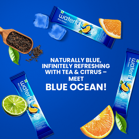 Blue Ocean (30 gms X 5 sachets) 10+ Vitamins & Minerals, Low Cal Hydration Powder Mix Blue Ocean (30 gms X 5 sachets) 10+ Vitamins & Minerals, Low Cal Hydration Powder Mix