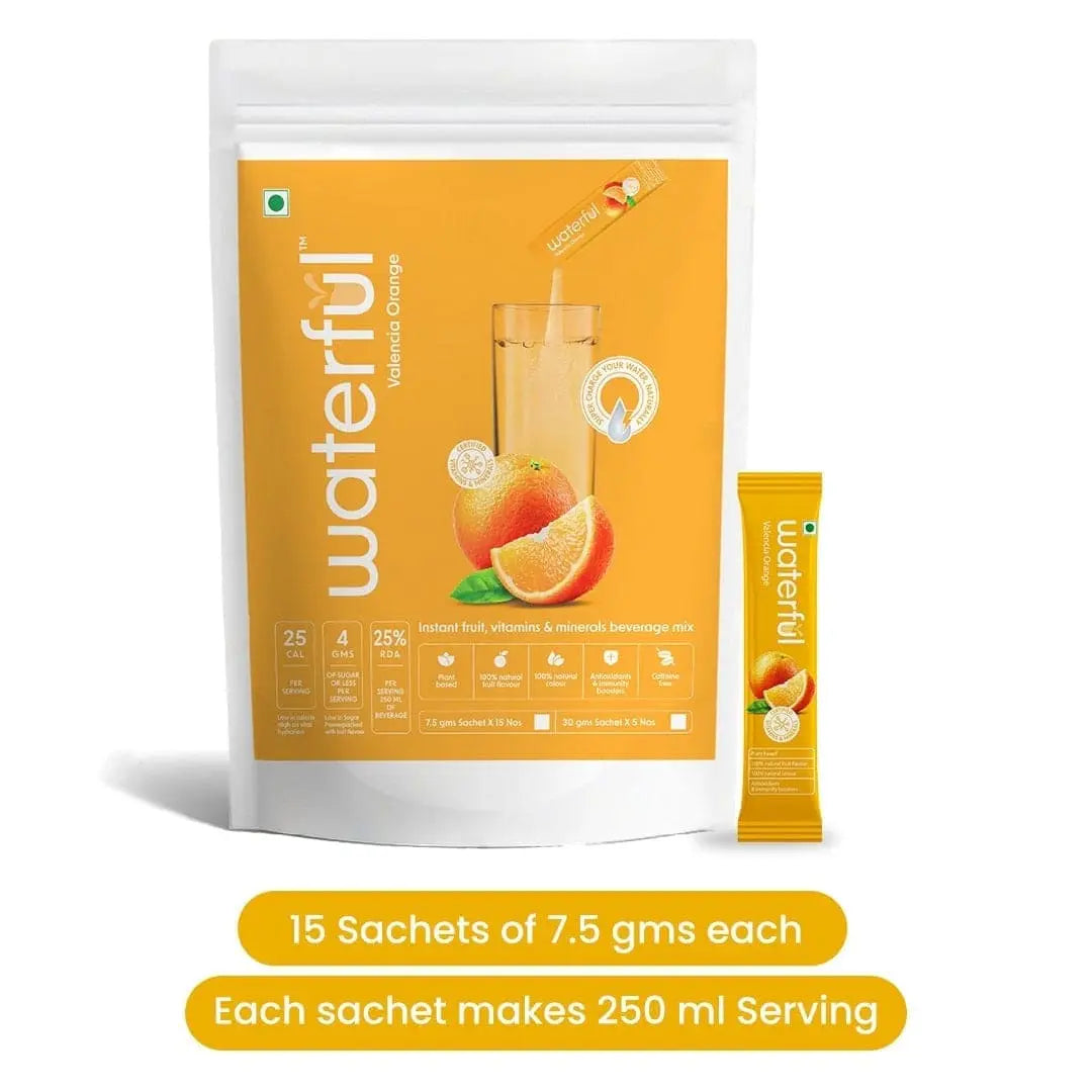 Orange Powdered Drink Mix | Organic Energy Drink | Waterful | best drink for dehydration besides water | energetic drink Orange Powdered Drink Mix | Organic Energy Drink | Waterful | best drink for dehydration besides water | energetic drink