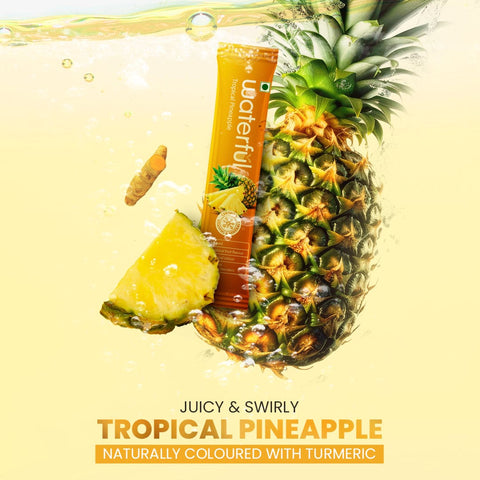 Tropical Pineapple Powdered Drink Mix | Natural Energy Drinks | Waterful | health drink for women | Electrolyte Powder 