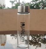 Waterful 300ml Reusable Glass Bottle: Elevate Your Sip in Style! | sipper bottle for adults | drink energy drink