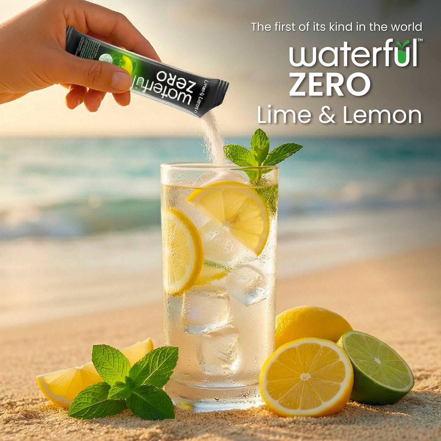 Lime & Lemon ((7.5 gms × 15 sachets) Zero Added Sugar, 10+ Vitamins & Minerals, 3 Electrolytes 0Clean Daily Hydration Mix