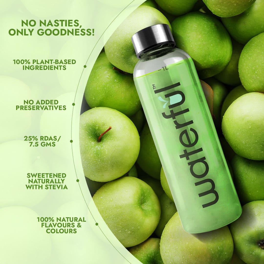 Green Apple | Instant Energy Drink Powder | Sports Drink | Waterful | energy drink powder | Vita-water and Vitamin Water
