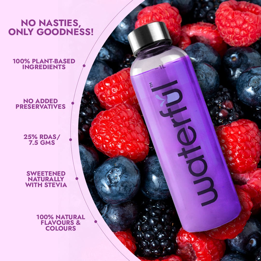 Mixed Berries | Fruit juice powder | Natural energy drink | Waterful | healthy juices to drink