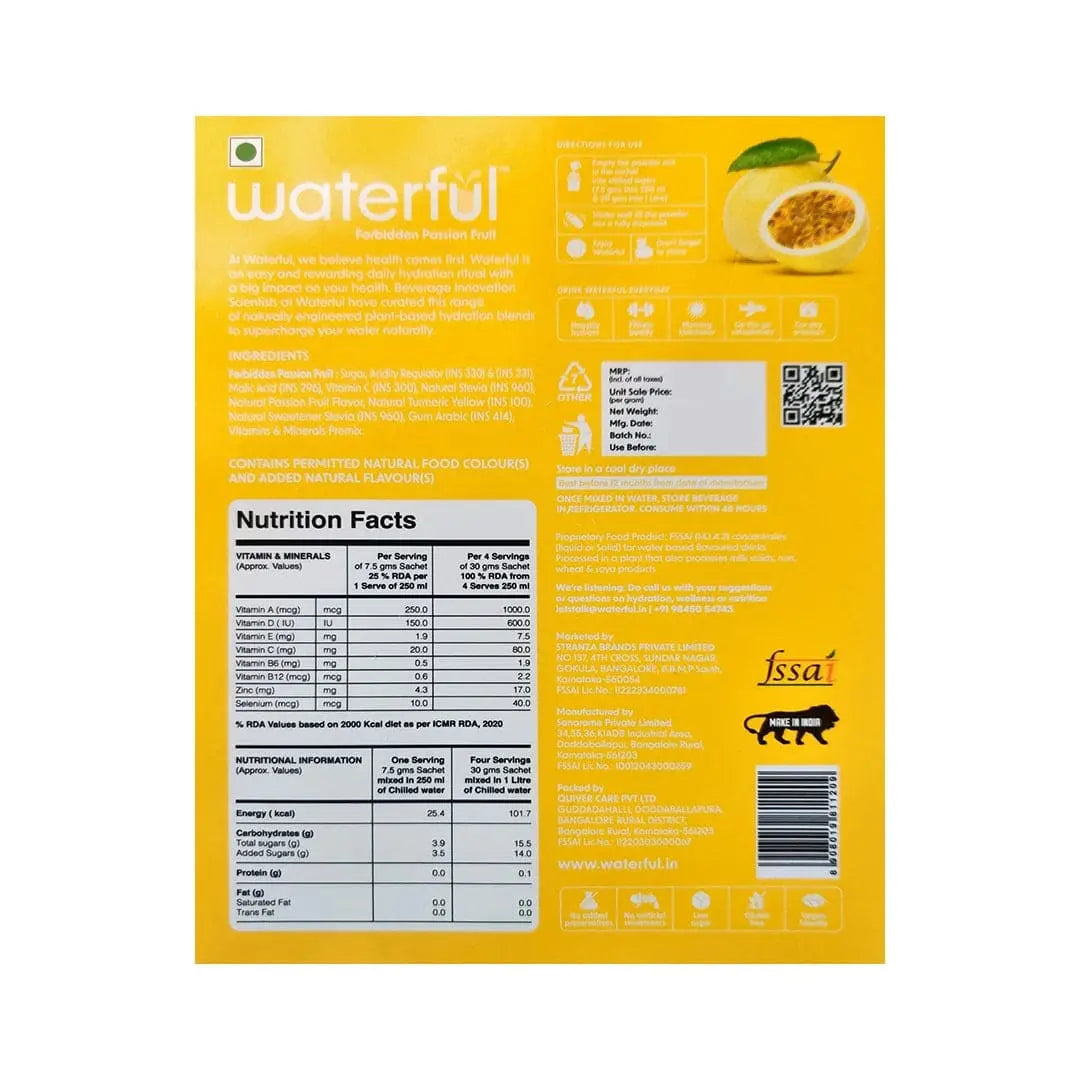 Exotic Tropical Passion | Hydration Powder | Power Drink | Waterful | healthy sports drinks | Natural Fruit Drink