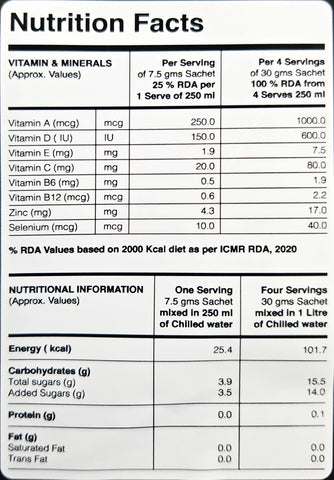 Berry Cola (30 gms X 5 sachets) 10+ Vitamins & Minerals, Low Cal Hydration Powder Mix