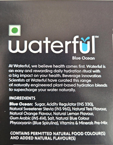 Blue Ocean (7.5 gms X 15 sachets) 10+ Vitamins & Minerals, Low Cal Hydration Powder Mix