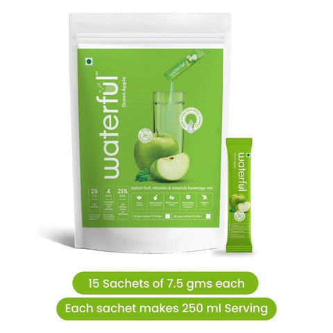 Green Apple | Healthy Energy Drink | Sports Energy Drink | Waterful | best electrolyte drink | best electrolyte powder