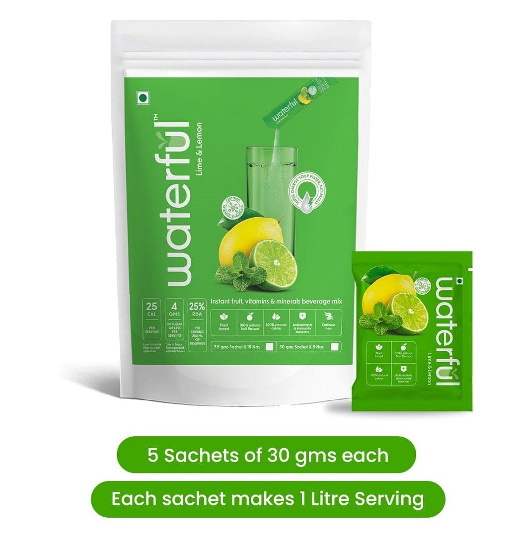 Lemon Juice Fruit Powder | Best Organic Energy Drink | Waterful  | best sports drink for hydration | Vita-water and Vitamin Water