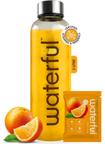 Valencia Orange Powder Drink Mix | Natural Hydration Drink | Waterful | best electrolyte powder Healthy Drink