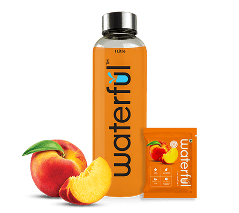 Luscious Peach | Best Rehydration Powder | Instant Energy | Waterful | best hydration drink | healthy energy drinks