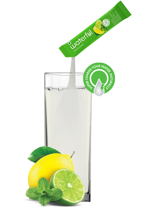 Lime and Lemon Fruit Juice Powder | Best Hydration Powder | Waterful | healthy energy drinks | Water Premix